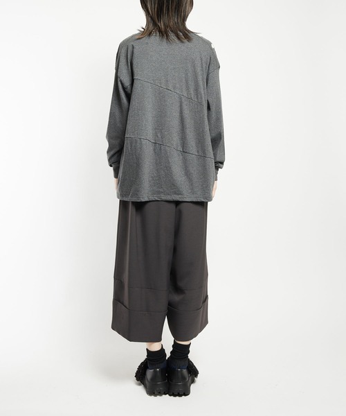 gomme（ゴム）の「ファミリーツリーJQ　バルーンＴ（Tシャツ/カットソー・レディース・ホワイト/ブラック/グレー・MEDIUM）」の12枚目の写真