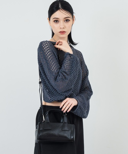 ANAP（アナップ）の「フェイクレザー モノグラム ハンドバッグ（ハンドバッグ・レディース・ホワイト/イエロー/ブラック・FREE）」の21枚目の写真