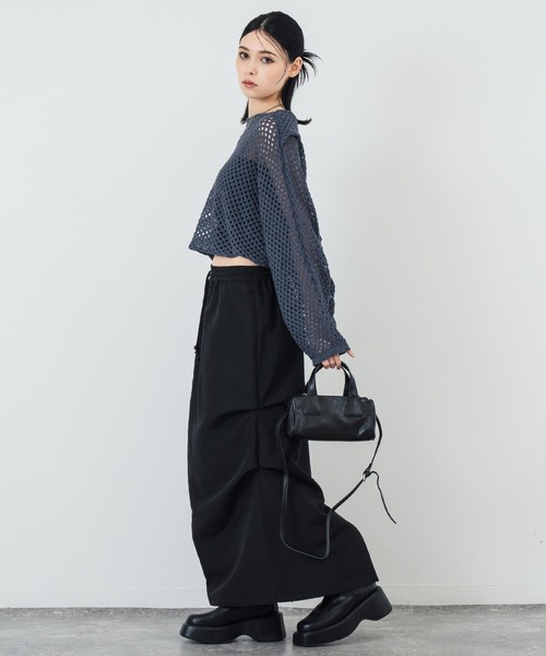 ANAP（アナップ）の「フェイクレザー モノグラム ハンドバッグ（ハンドバッグ・レディース・ホワイト/イエロー/ブラック・FREE）」の17枚目の写真