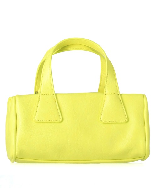 ANAP（アナップ）の「フェイクレザー モノグラム ハンドバッグ（ハンドバッグ・レディース・ホワイト/イエロー/ブラック・FREE）」の4枚目の写真