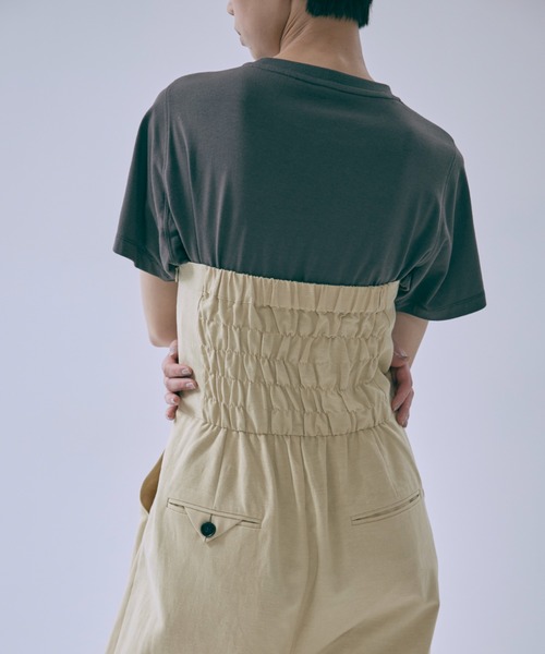 EN NEUME(エンノイム)の「Heritage Bandeau Jumpsuit(サロペット/オーバーオール・レディース・ブラウン/イエロー・1/0)」の16枚目の写真