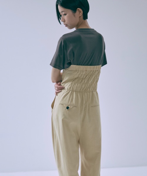 EN NEUME(エンノイム)の「Heritage Bandeau Jumpsuit(サロペット/オーバーオール・レディース・ブラウン/イエロー・1/0)」の15枚目の写真