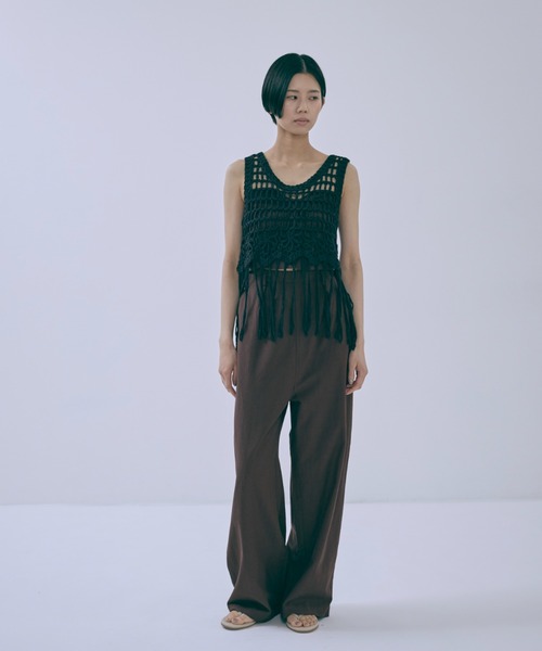 EN NEUME(エンノイム)の「Heritage Bandeau Jumpsuit(サロペット/オーバーオール・レディース・ブラウン/イエロー・1/0)」の20枚目の写真