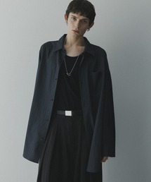 remer（リメール）の「remer 26秋冬新作 - loose basic oversize shirt - heather drape / ルーズベーシックオーバーサイズシャツ（ヘザードレープ）（シャツ/ブラウス）」