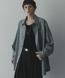 remer（リメール）の「remer 26秋冬新作 - loose basic oversize shirt - heather drape / ルーズベーシックオーバーサイズシャツ（ヘザードレープ）（シャツ/ブラウス）」