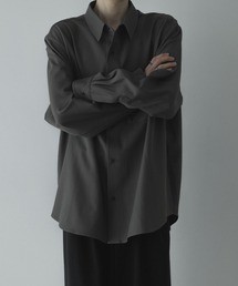 loose basic oversize shirt - heather drape / ルーズベーシックオーバーサイズシャツ（ヘザードレープ）