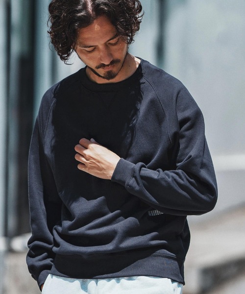 felkod（フィルコッド）の「msw1691- Double Embroidery Gusset Sweat Pullover スウェット（スウェット・メンズ・ブラック/トップグレー/ネイビー・S/M/L/XL）」の4枚目の写真