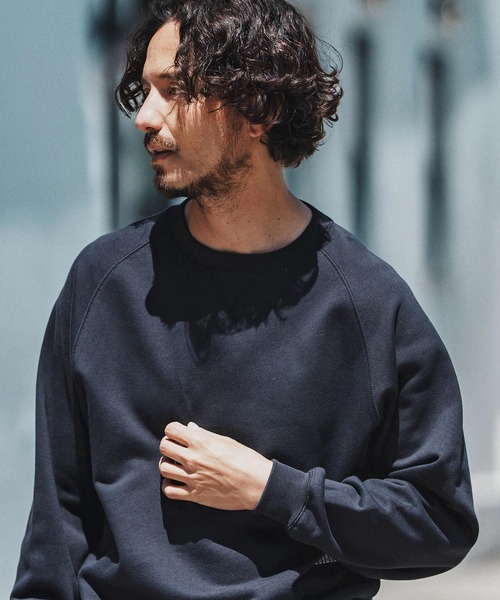 felkod（フィルコッド）の「msw1691- Double Embroidery Gusset Sweat Pullover スウェット（スウェット・メンズ・ブラック/トップグレー/ネイビー・S/M/L/XL）」の5枚目の写真