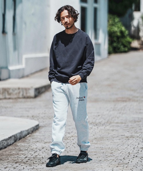 felkod（フィルコッド）の「msw1691- Double Embroidery Gusset Sweat Pullover スウェット（スウェット・メンズ・ブラック/トップグレー/ネイビー・S/M/L/XL）」の7枚目の写真