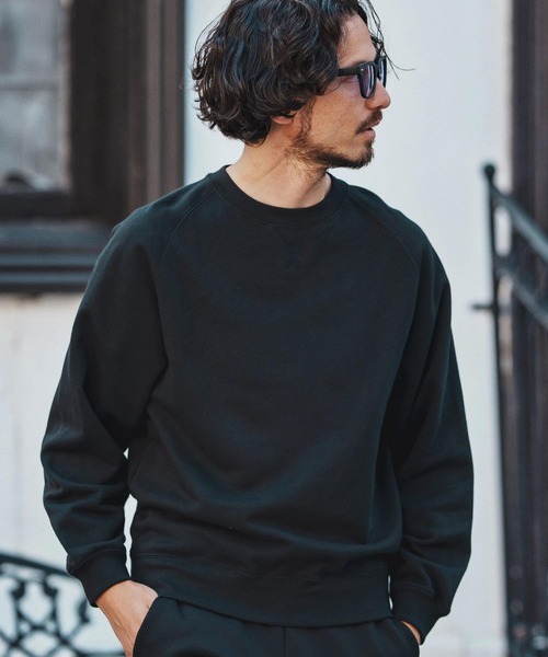 felkod（フィルコッド）の「msw1691- Double Embroidery Gusset Sweat Pullover スウェット（スウェット・メンズ・ブラック/トップグレー/ネイビー・S/M/L/XL）」の11枚目の写真