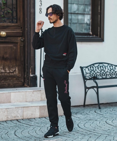 felkod（フィルコッド）の「msw1691- Double Embroidery Gusset Sweat Pullover スウェット（スウェット・メンズ・ブラック/トップグレー/ネイビー・S/M/L/XL）」の14枚目の写真