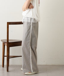w closet | チェックレースラインパンツ(その他パンツ)