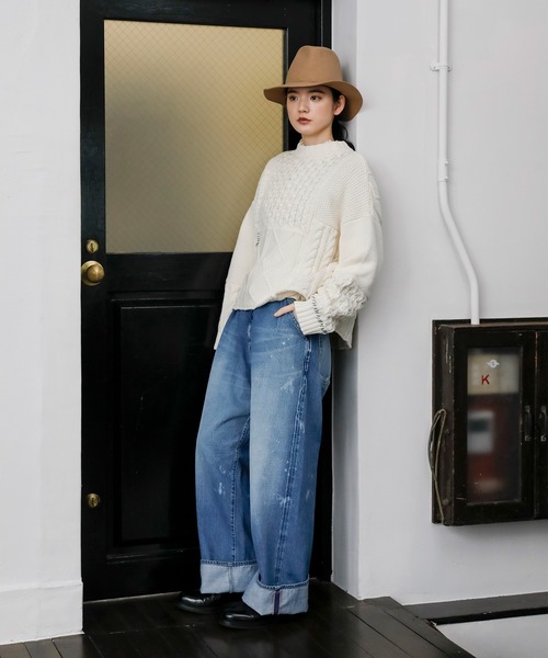 Brocante / ブロカント] コットンアクリル ぺシュールラピエセトリコ