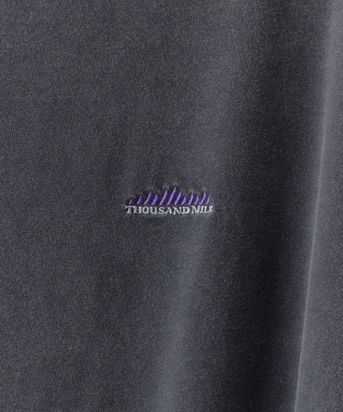 THOUSAND MILE（サウザンドマイル）の「THOUSAND MILE/サウザンドマイル SHORT SLEEVE TEE Tシャツ ウォッシュ加工（Tシャツ/カットソー・メンズ・ブラック/オフホワイト・XL/L/M/S）」の6枚目の写真