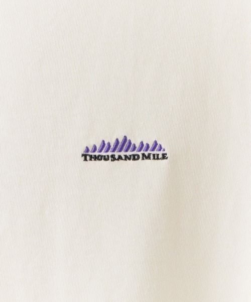 THOUSAND MILE（サウザンドマイル）の「THOUSAND MILE/サウザンドマイル SHORT SLEEVE TEE Tシャツ ウォッシュ加工（Tシャツ/カットソー・メンズ・ブラック/オフホワイト・XL/L/M/S）」の5枚目の写真