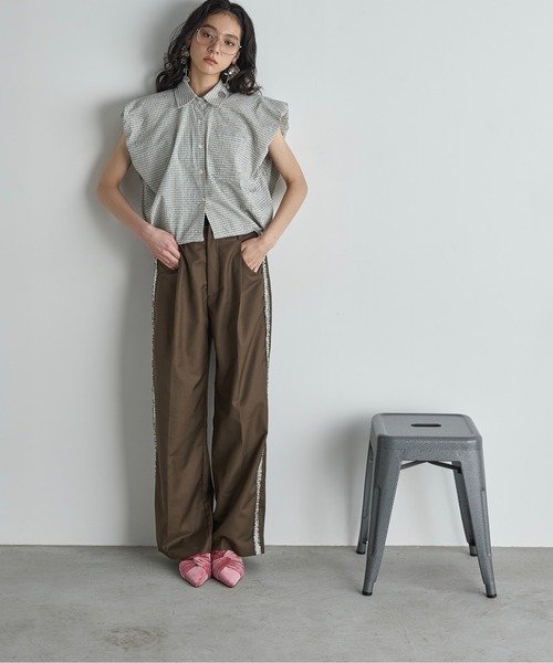 THE YOn（ザヨン）の「ツイストドレープアッパーベロアサンダル（サンダル・レディース・ピンク/ブラウン/グリーン・37/38/39）」の10枚目の写真