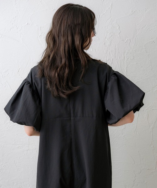 定価32000円◆新品タグ付き◆ヤマダヤ◆フレアスリーブオールインワン NOAHL（ノアル）の「【NOAHL】楊柳バルーンスリーブ