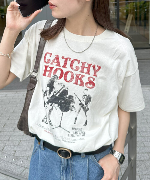 DISCOAT(ディスコート)の「【ユニセックス】ヴィンテージロックTシャツ(Tシャツ/カットソー・レディース・チャコールグレー/オフホワイト・SMALL/FREE)」の4枚目の写真