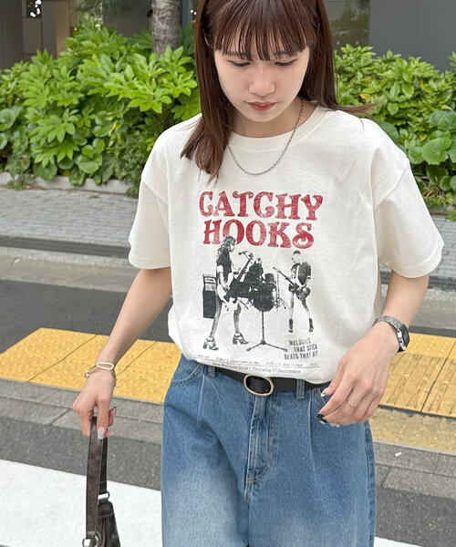 DISCOAT(ディスコート)の「【ユニセックス】ヴィンテージロックTシャツ(Tシャツ/カットソー・レディース・チャコールグレー/オフホワイト・SMALL/FREE)」の5枚目の写真
