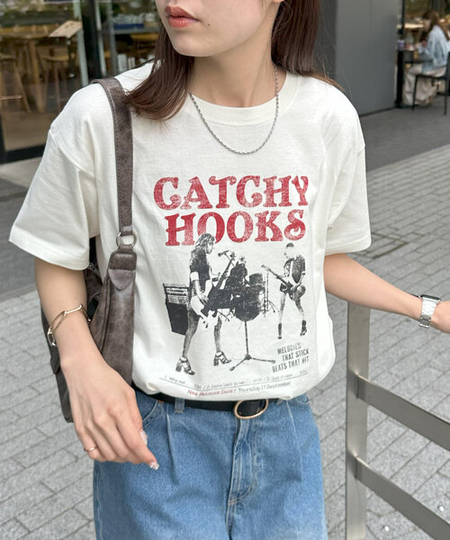 DISCOAT(ディスコート)の「【ユニセックス】ヴィンテージロックTシャツ(Tシャツ/カットソー・レディース・チャコールグレー/オフホワイト・SMALL/FREE)」の7枚目の写真