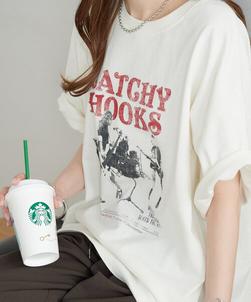 DISCOAT(ディスコート)の「【ユニセックス】ヴィンテージロックTシャツ(Tシャツ/カットソー・レディース・チャコールグレー/オフホワイト・SMALL/FREE)」の12枚目の写真