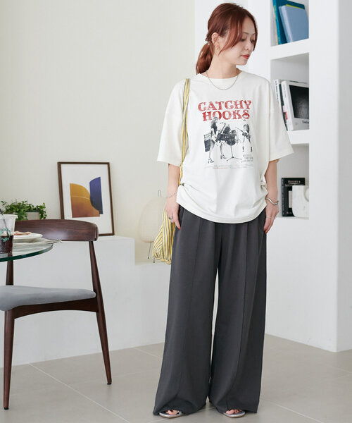 DISCOAT(ディスコート)の「【ユニセックス】ヴィンテージロックTシャツ(Tシャツ/カットソー・レディース・チャコールグレー/オフホワイト・SMALL/FREE)」の15枚目の写真