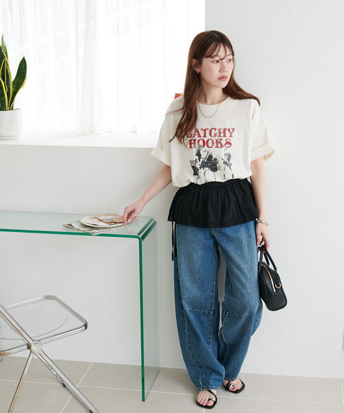 DISCOAT(ディスコート)の「【ユニセックス】ヴィンテージロックTシャツ(Tシャツ/カットソー・レディース・チャコールグレー/オフホワイト・SMALL/FREE)」の16枚目の写真