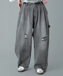 RUUBON | 【RUUBON】painter curve damage denim pants / ペインターカーブダメージデニムパンツ(デニムパンツ)