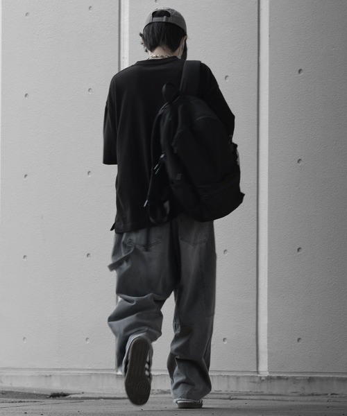 セール】【RUUBON】painter curve damage denim pants / ペインター