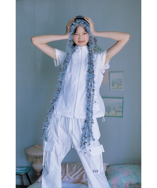 L.H.P（エルエイチピー）の「roughneck/ロフネック/JELLYFISH BEANIE（ニットキャップ/ビーニー・レディース・ブルー・F）」の4枚目の写真