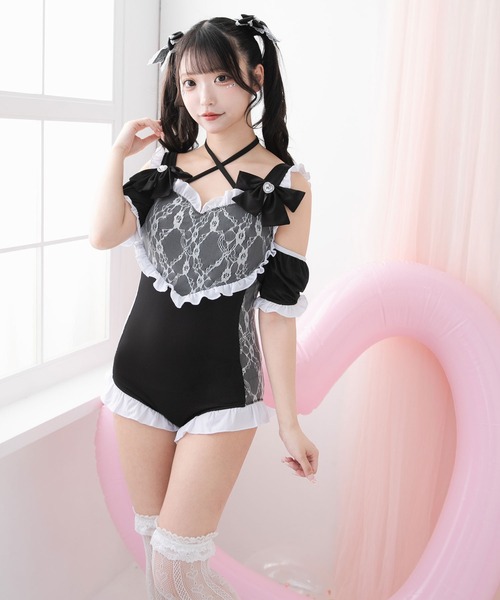 ディアマイラブ 水着 フリルレース重ねハート型水着（水着）｜DearMyLove（ディア