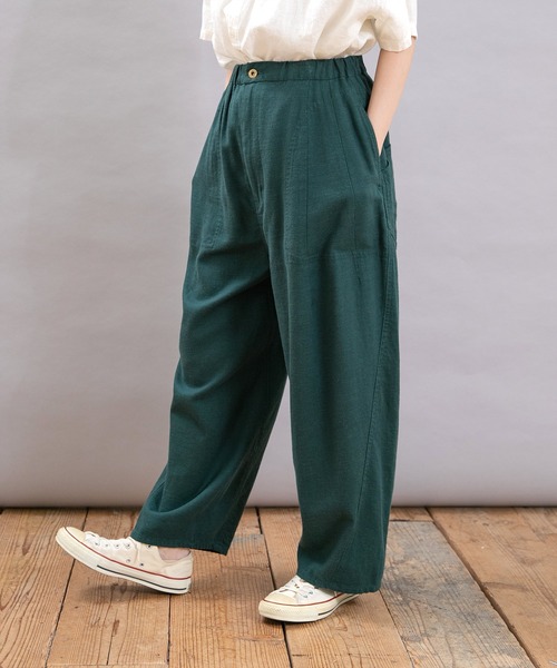URCH RNA(アーチ アールエヌエー)の「R4354 コックさんの綿麻カルゼパンツ(その他パンツ・レディース・オートミール/モカ/グリーン/ブラック・FREE)」の10枚目の写真