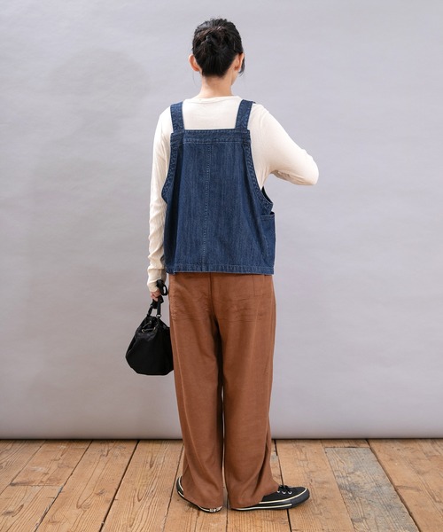 URCH RNA(アーチ アールエヌエー)の「R4354 コックさんの綿麻カルゼパンツ(その他パンツ・レディース・オートミール/モカ/グリーン/ブラック・FREE)」の16枚目の写真