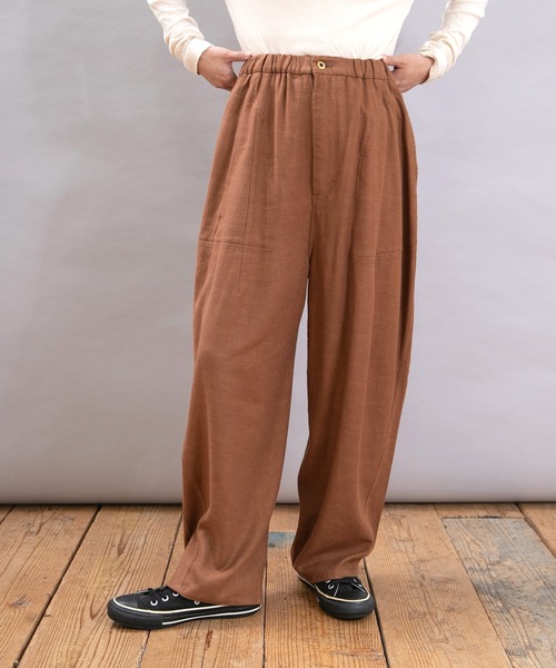 URCH RNA(アーチ アールエヌエー)の「R4354 コックさんの綿麻カルゼパンツ(その他パンツ・レディース・オートミール/モカ/グリーン/ブラック・FREE)」の5枚目の写真