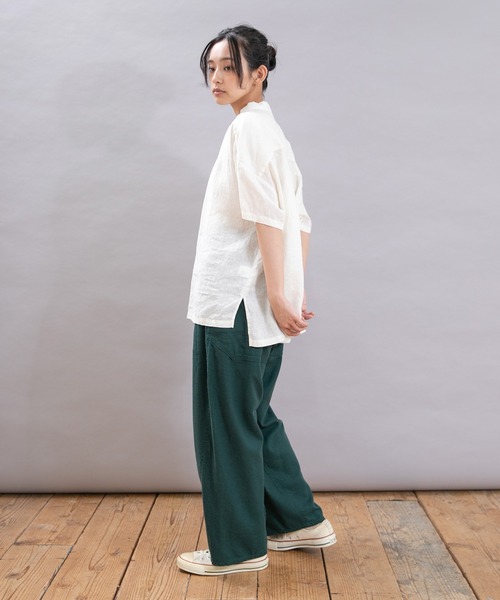 URCH RNA(アーチ アールエヌエー)の「R4354 コックさんの綿麻カルゼパンツ(その他パンツ・レディース・オートミール/モカ/グリーン/ブラック・FREE)」の22枚目の写真