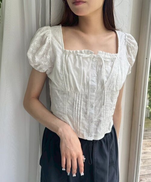 ブラウス シャツ コンパクトガーリーブラウス レディース コンパクトガーリーブラウス（シャツ/ブラウス）｜OLIVE des