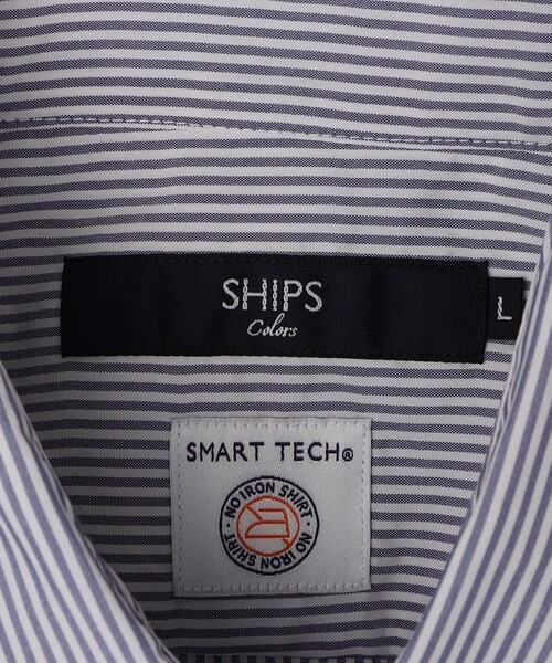SHIPS Colors(シップス カラーズ)の「SHIPS Colors:SMART TECH(R) ノーアイロン セミワイドカラー シャツ(ビジネスシャツ・メンズ・ロイヤルブルー/ダークブルー/ホワイト・SMALL/MEDIUM/LARGE/X-LARGE)」の10枚目の写真