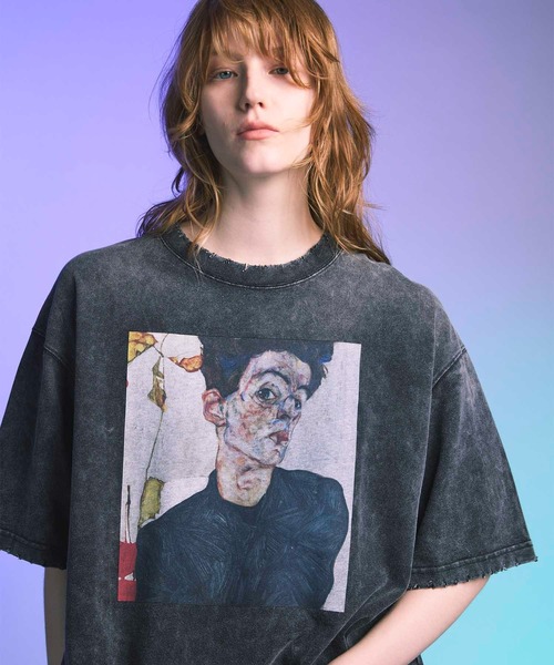 UNISEX》【ART SERIES】「Egon Schiele」Prime-Over Crew Neck T