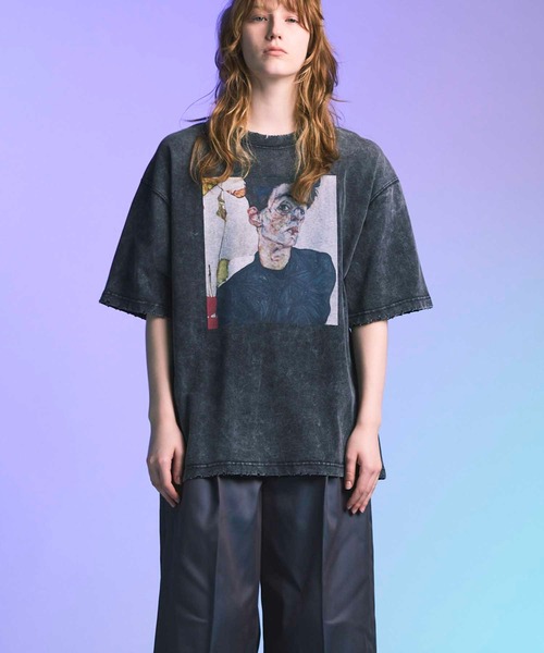 UNISEX》【ART SERIES】「Egon Schiele」Prime-Over Crew Neck T