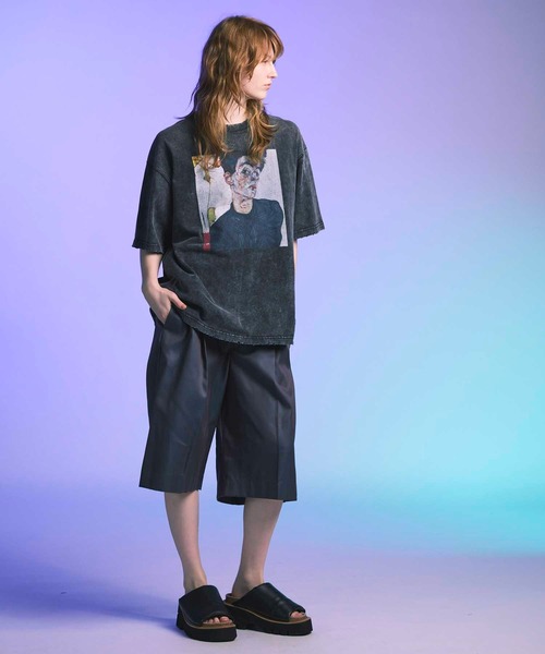 メゾンスペシャル　エゴンシーレ　Tシャツ　絵画 ART SERIES】「Egon Schiele」Prime-Over Crew Neck T-Shirt