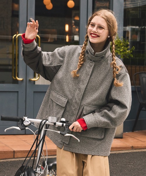 BONLECILL（ボンルシール）の「2WAYヘリンボーン×キルト切替スタンド