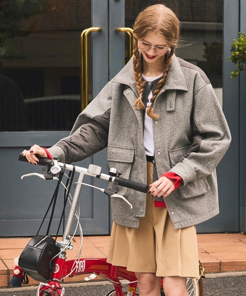 BONLECILL（ボンルシール）の「2WAYヘリンボーン×キルト切替スタンド