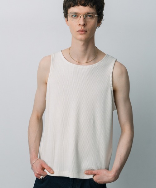 LURAKU】Smooth Rib Tank top / スムースリブタンクトップ