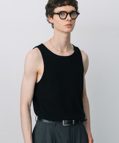 LURAKU】Smooth Rib Tank top / スムースリブタンクトップ