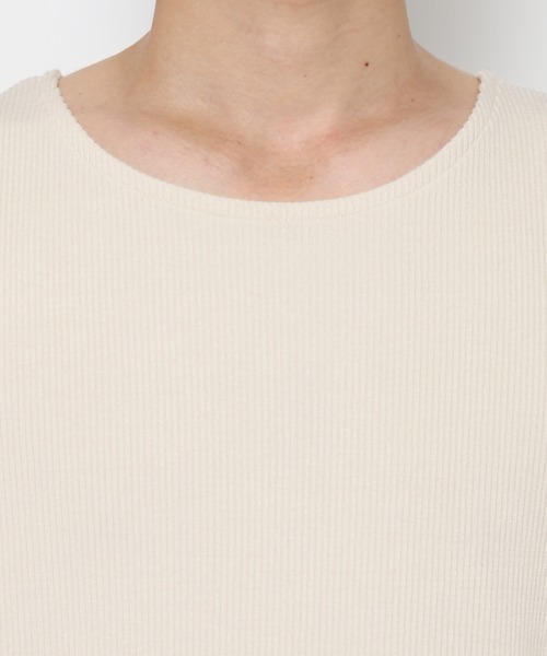 LURAKU（ルラク）の「【LURAKU】Smooth Rib Tank top / スムースリブタンクトップ（タンクトップ・メンズ・オフホワイト/ブラック・M/L）」の15枚目の写真