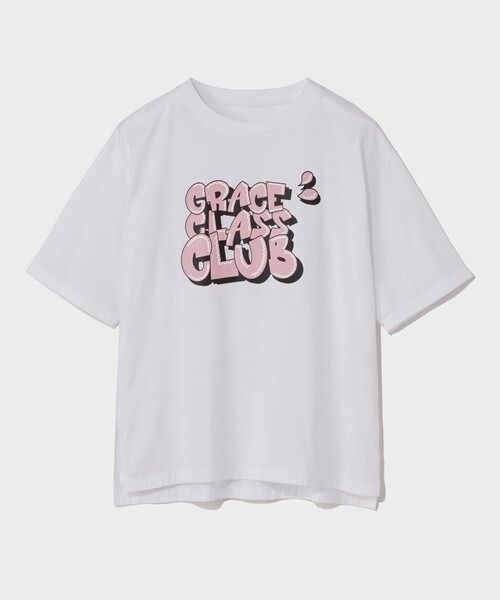 再×23値下げ！【GRACE CLASS】グレースクラス　Tシャツ 限定品 グラフィティプリントTシャツ（Tシャツ/カットソー）｜GRACE