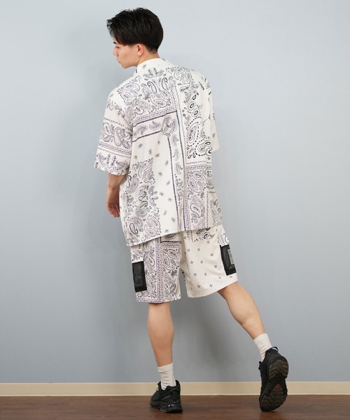 ルーカ 上下セット Tシャツ ショートパンツ ホワイト 新品 S ルーカ ショートパンツ BF041650 メンズ OPPOSITE WS ショート