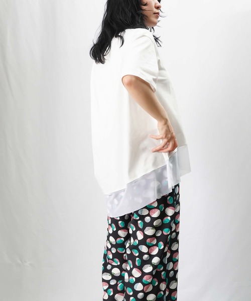 セール】LC/LLL シアー切替Tee（Tシャツ/カットソー）｜LUCA