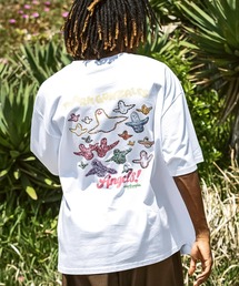 【WEB・直営店限定】MARK GONZALES ARTWORK COLLECTION(マーク ゴンザレス)バックプリント バックロゴ 半袖Tシャツ ロゴTシャツ 3type/4colors