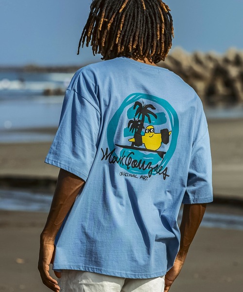 Mark Gonzales(マーク・ゴンザレス)の「【WEB・直営店限定】MARK GONZALES ARTWORK COLLECTION(マーク ゴンザレス)バックプリント バックロゴ 半袖Tシャツ ロゴTシャツ 3type/4colors(Tシャツ/カットソー・メンズ・ホワイト系1/ホワイト系2/ホワイト系3/ブラック系1/ブラック系2/ブラック系3/グリーン系1/グリーン系2/グリーン系3/ブルー系1/ブルー系2/ブルー系3・M/L/XL)」の10枚目の写真